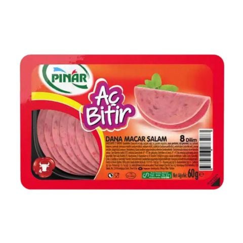 Pınar Aç Bitir Macar Salam 60Gr (8 Dilim)