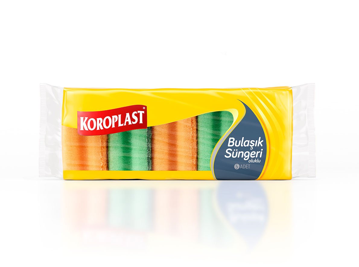 Koroplast Sünger 5 Adet Oluklu