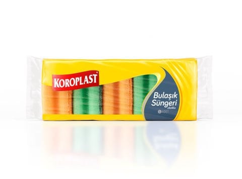 Koroplast Sünger 5 Adet Oluklu