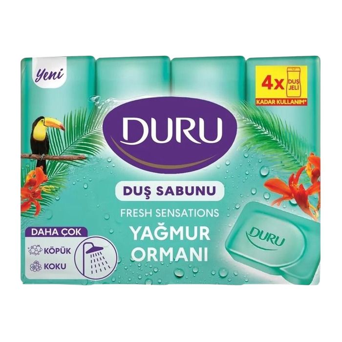 Duru Fresh Duş Sabunu (600Gr) 4X150Gr Okyanus Ormanı