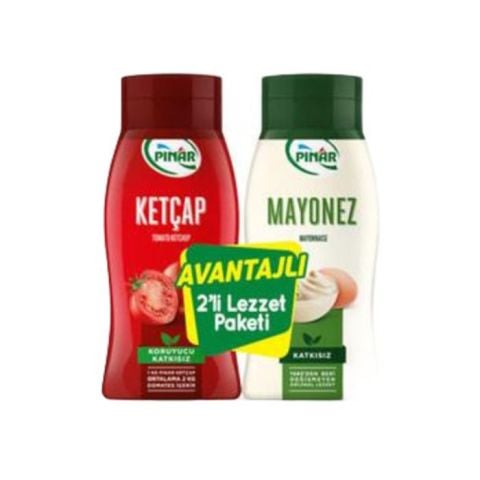 Pınar Ketçap 420Gr+Mayonez 350Gr %50 Az Yağlı