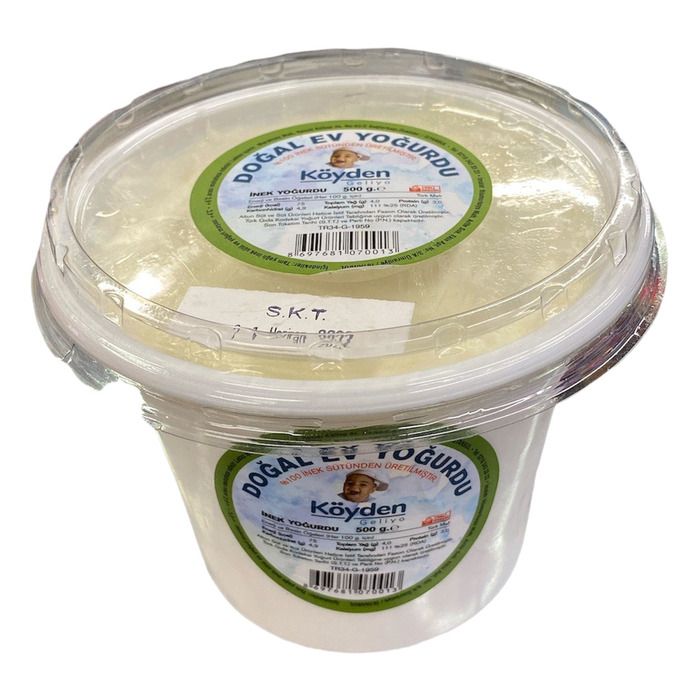Köyden Geliyo Doğal Ev Yoğurdu 500Gr