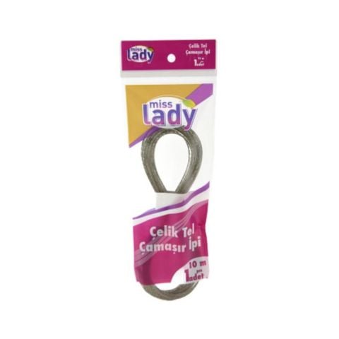 Miss Lady  Çelik Çamaşır İpi 10Mt