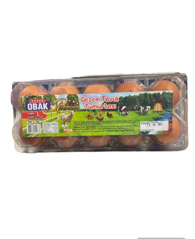 Şeroz Obak Gezen Tavuk Yumurtası 10'Lu Premium