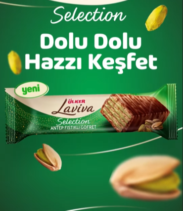 Ülker Laviva Selection 45g Antep Fıstıklı Gofret