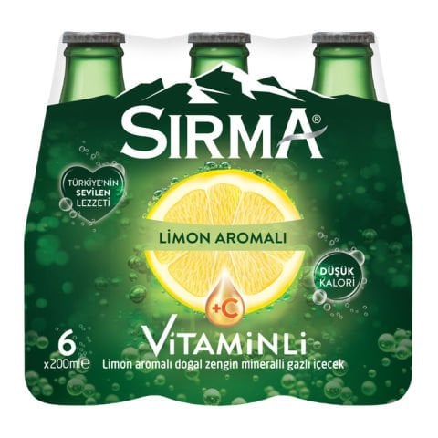 Sırma Soda +C Plus 6X200Ml Limon