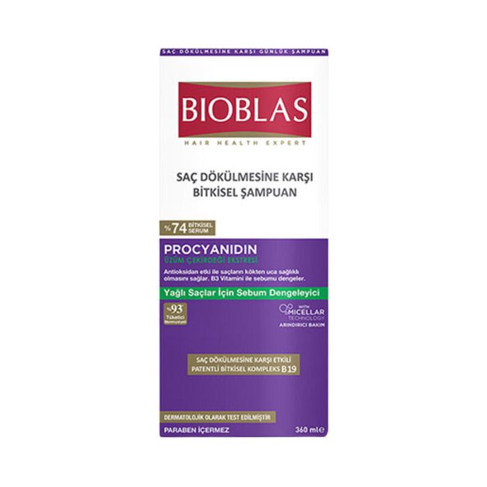 Bıoblas Şamp.360Ml Yağlı Saçlar İçin Sebum Dengeleyici