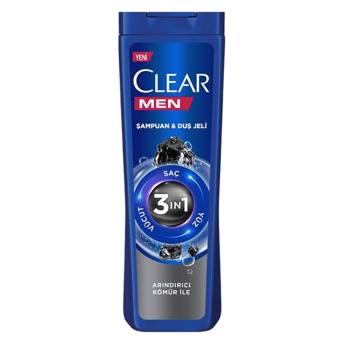 Clear Şampuan Men 350Ml 3'In1 Yoğun Arındırıcı