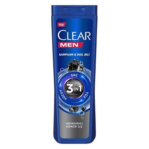 Clear Şampuan Men 350Ml 3'In1 Yoğun Arındırıcı
