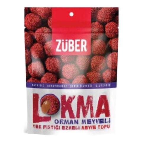 Züber Lokma Orman Meyveli Fıstık Ezmeli Meyve Topu 96 Gr