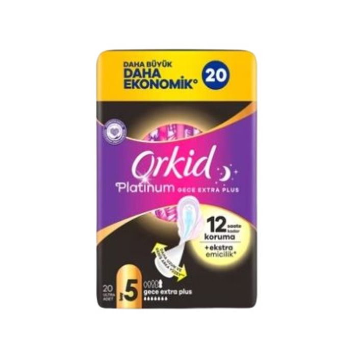 Orkid Platinum Süper Eko 5 Boy 20'Lı Gece Extra Plus