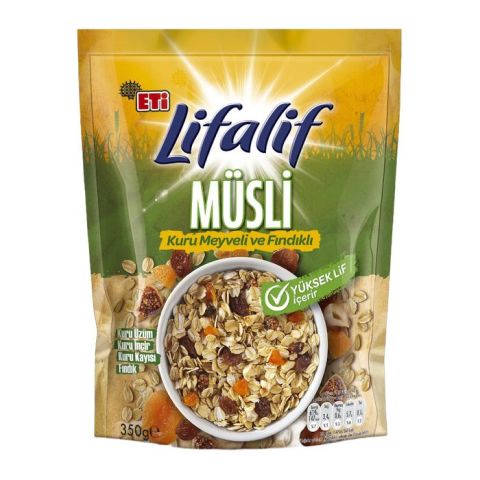 Eti Lifalif Müsli 350Gr Kuru Meyveli Ve Fındıklı