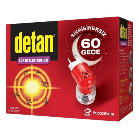 Detan 60 Gece Elektrolikit Cihaz+Yedek