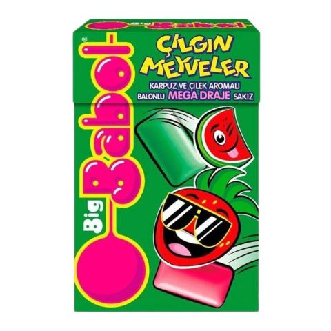 Big Babol Kutu 40G Karpuz Ve Çilek