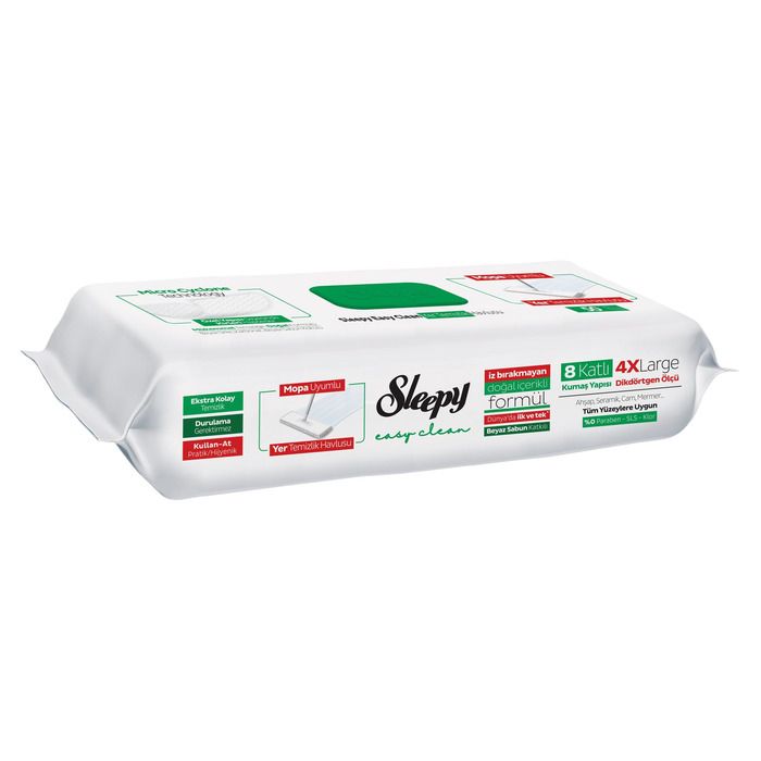Sleepy Mopa Uyumlu Yer  Temizlik Havlusu 50 Li