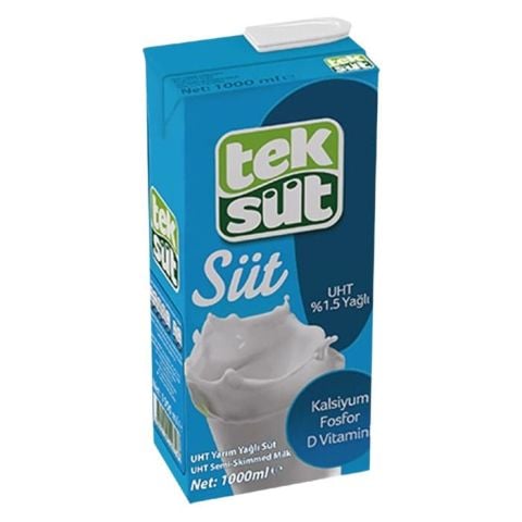 Teksüt Süt 1Lt %1  Yağlı