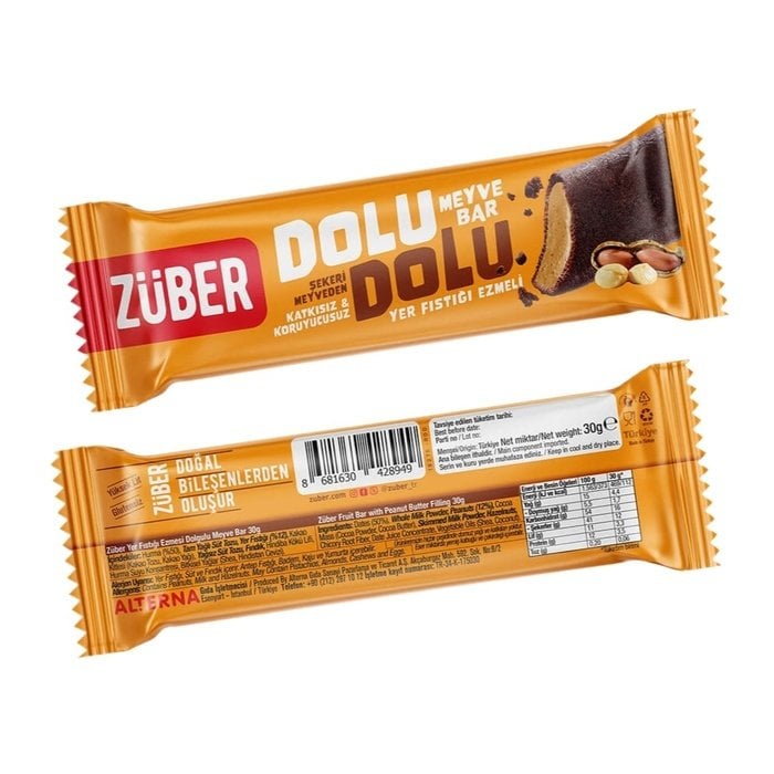 Züber Dolu Dolu Yerfistiği Ezmesi Bar 30 Gr