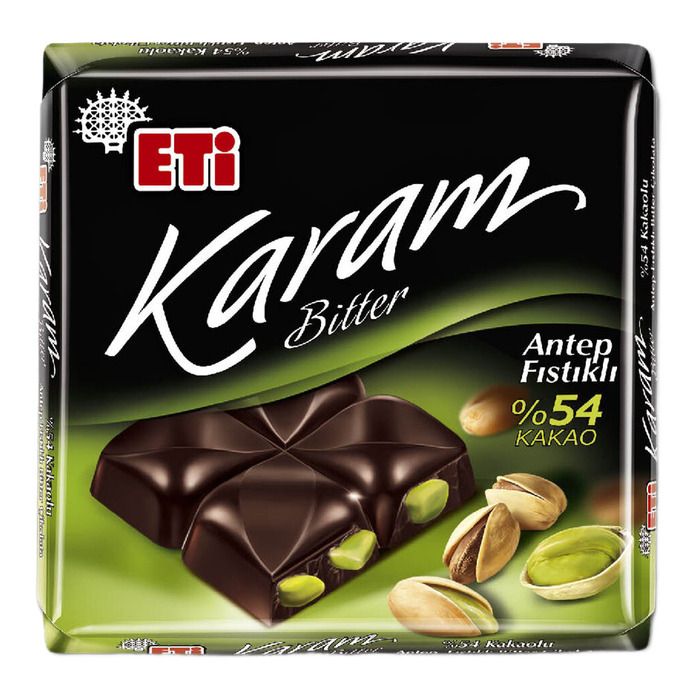 Eti Karam Bitter 60Gr Antep Fıstıklı %54 Kakao