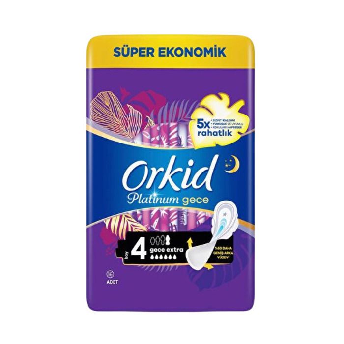 Orkid Platinum Süper Eko 4 Boy 14'Lü Gece Extra