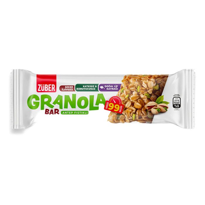Züber Granola Bar Antep Fıstıklı 25Gr