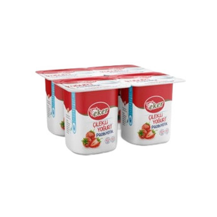 Eker Probiyotik Yoğurt 4X100Gr Çilekli