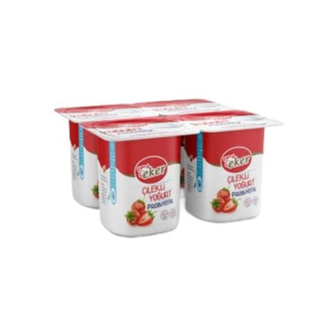 Eker Probiyotik Yoğurt 4X100Gr Çilekli