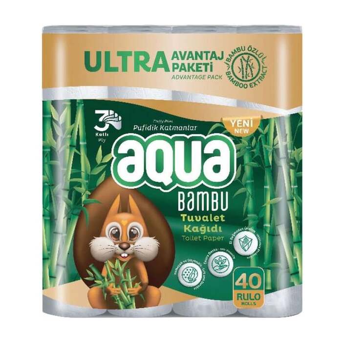Aqua  Tuvalet Kağıdı 40 Rulo