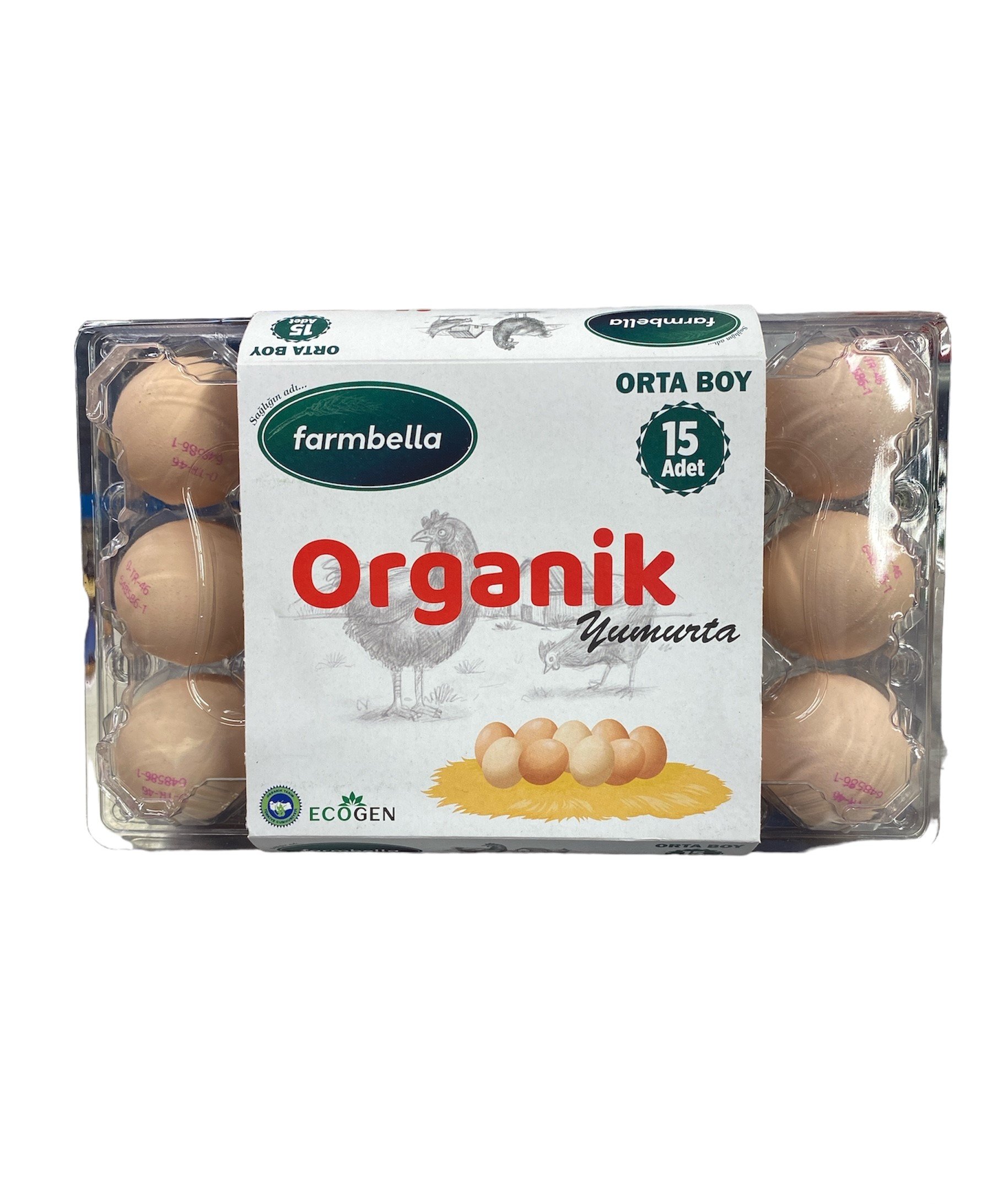 Farmbella Organik Yumurta  15'Li