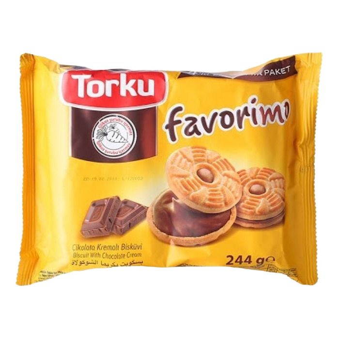 Torku Favorimo Bisküvi 4'Lü (244Gr) Çikolatalı