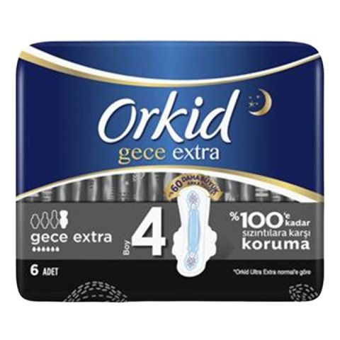 Orkid Ultra Extra Tekli 4 Boy 6'Lı Gece Extra