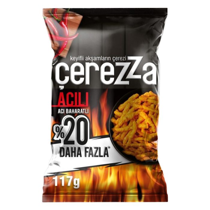 Çerezza Süper Boy 130Gr Acılı (Acı Baharatlı)