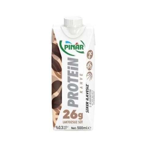 Pınar Protein Laktozsuz Süt 500Ml Kahve