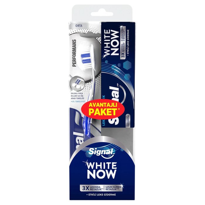Signal White Now Lekesiz Beyazlık 50 ml + Diş Fırçası