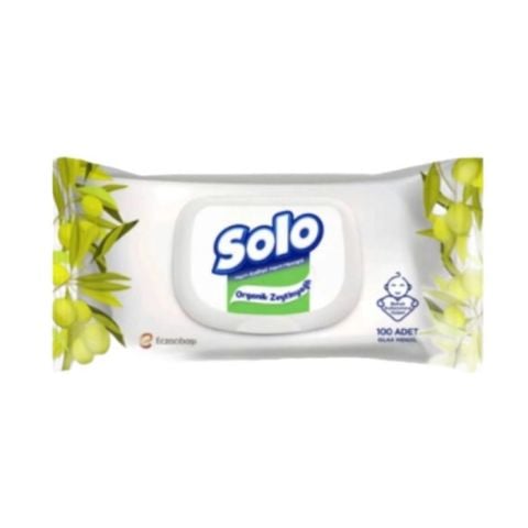 Solo Islak Havlu 100'Lü Doğal Zeytinyağlı