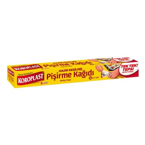 Koroplast Pişirme Kağıdı 16'Lı Hazır Kesilmiş