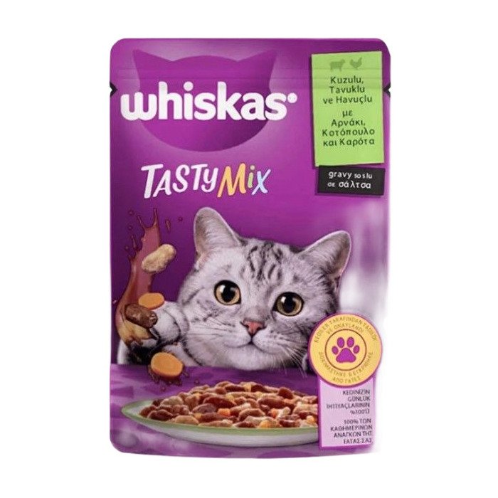 Whiskas Pounch 85Gr Kuzulu Tavuklu Ve Havuçlu