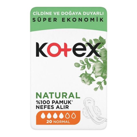 Kotex Natural  Ped 20'Li Normal