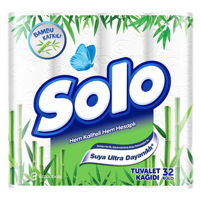 Solo Tuvalet Kağıdı 32'Li Bambu
