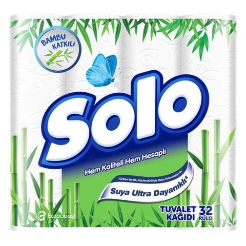 Solo Tuvalet Kağıdı 32'Li Bambu