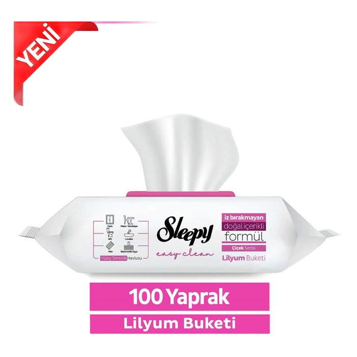 Sleepy Yüzey Temizlik Havlusu 100 Lü Lilyum