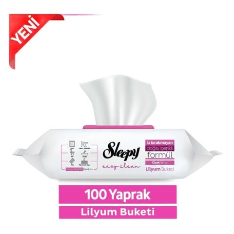 Sleepy Yüzey Temizlik Havlusu 100 Lü Lilyum