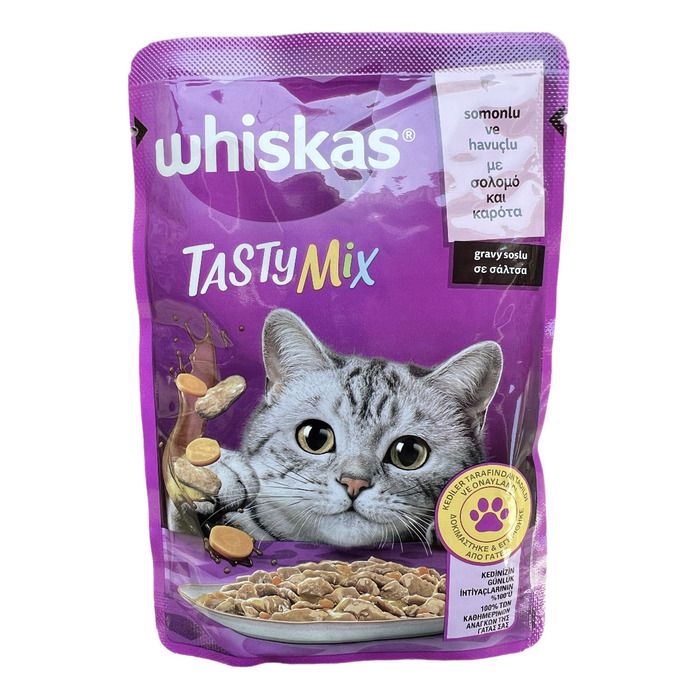 Whiskas Pounch 85Gr Somon Ve Havuç