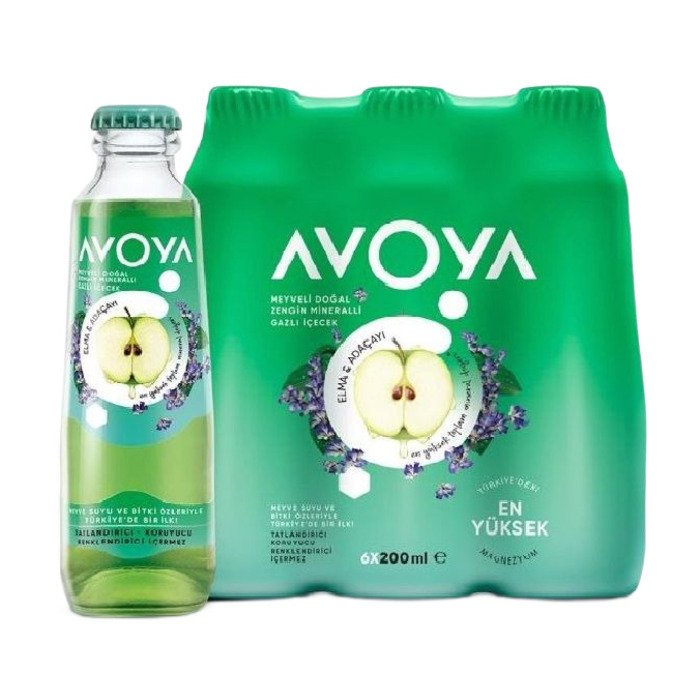 Avoya Meyveli Elma&Tarçın&Karanfil Maden Suyu 6*200 ml