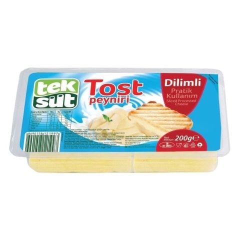 Teksüt Tost Peyniri 200Gr Dilimli