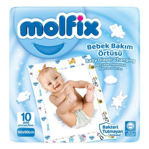 Molfix Bebek Bakım Örtüsü 60X60Cm 8'Li