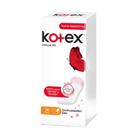 Kotex Günlük Ped İnce 18'Li Deo