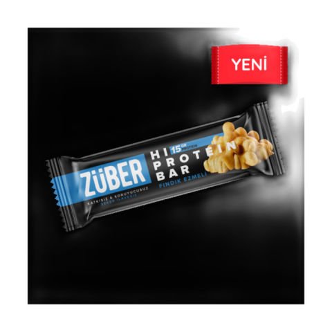 Züber Hi Protein Fındık  Ezmeli  Bar  45 Gr