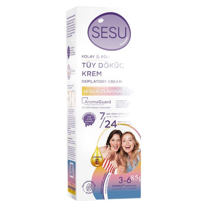 Sesu Tüy Dökücü Krem 100Ml Hassas Kızlara Özel