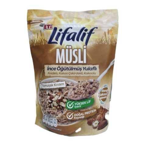 Eti Lifalif Müsli 250Gr Fındıklı Kakaolu Yulaf