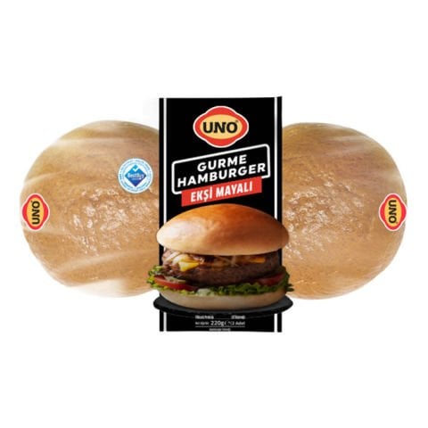 Uno Gurme Hamburger Ekmeği 220Gr (2'Li)